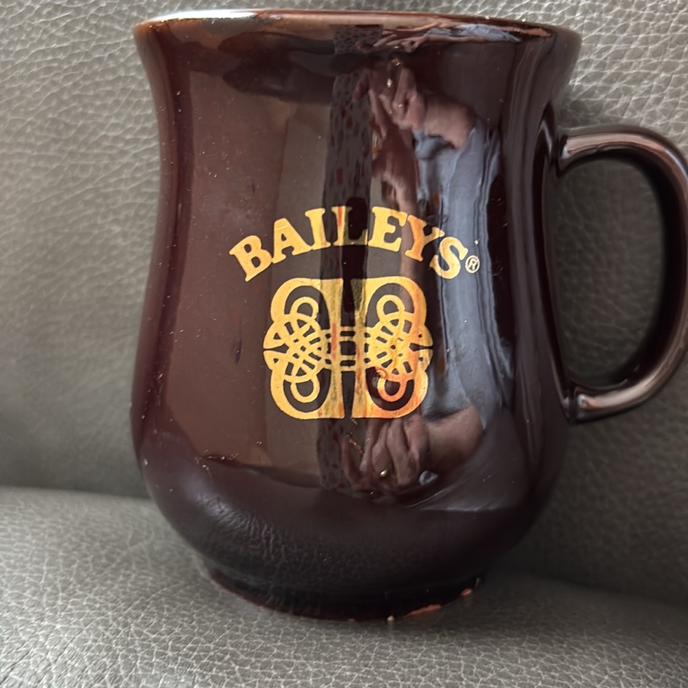 Three Vintage Baileys Stoneware Coffee Mugs